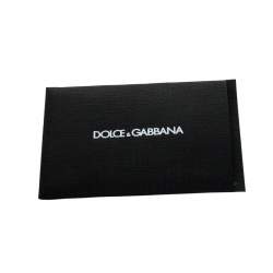 Dolce & Gabbana Black Leather Embroidered Logo Slip On Mules Size 43.5