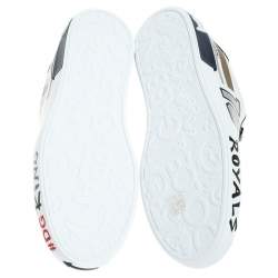 مملوكة مسبقًا حذاء رياضي دولتشي أند غابانا 10 رويال بورتوفينو جلد أزرق / أبيض مقاس 45