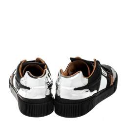 Dolce & Gabbana Multicolor Leather And Fabric New Miami Low Top Sneakers Size 43.5