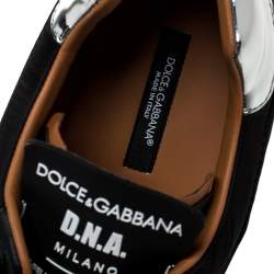 Dolce & Gabbana Multicolor Leather And Fabric New Miami Low Top Sneakers Size 43.5