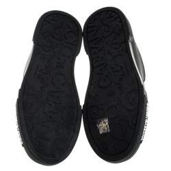 مملوكة مسبقًا حذاء رياضي دولتشي أند غابانا منخفض من الأعلي جلد أسود مقاس 42.5