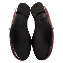 Dolce & Gabbana Red Crocodile Leather Smoking Slippers Size 44