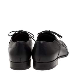 Dolce & Gabbana Black Leather Wing Tip Lace Up Oxfords Size 45