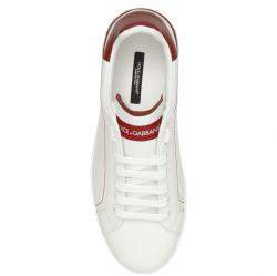 مملوكة مسبقًا Dolce & Gabbana Brown/White Portofino Sneakers Size 40