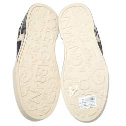 مملوكة مسبقًا Dolce and Gabbana Black Leather Sneakers Size 42.5