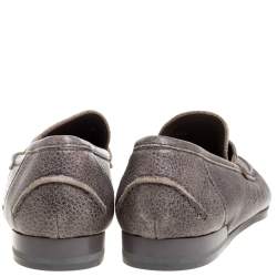 مملوكة مسبقًا حذاء لوفرز دولتشي أند غابانا نوفا جلد بني مقاس 43