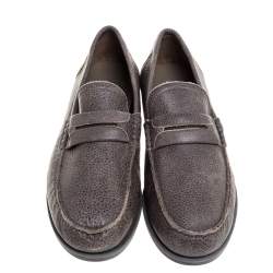 مملوكة مسبقًا حذاء لوفرز دولتشي أند غابانا نوفا جلد بني مقاس 43