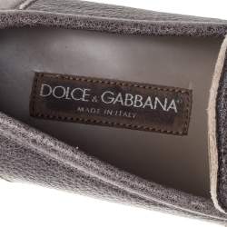 مملوكة مسبقًا حذاء لوفرز دولتشي أند غابانا نوفا جلد بني مقاس 43