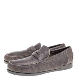 مملوكة مسبقًا حذاء لوفرز دولتشي أند غابانا نوفا جلد بني مقاس 43