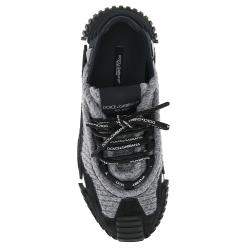 مملوكة مسبقًا حذاء رياضي دولتشي أند غابانا سليب أون أن أس1 خامات مختلطة رمادي/ أسود IT 41 