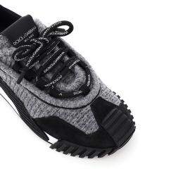 مملوكة مسبقًا حذاء رياضي دولتشي أند غابانا سليب أون أن أس1 خامات مختلطة رمادي/ أسود IT 41 