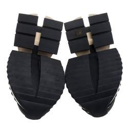 Pre Owned Dolce & Gabbana Black Suede And Leather Super King Low Top Sneakers Size 44