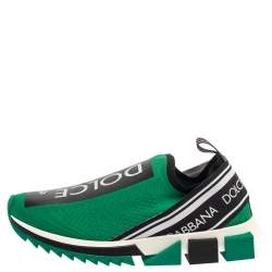 Pre Owned حذاء رياضي دولتشي أند غابانا سورينتو قماش تريكو أخضر مقاس 41