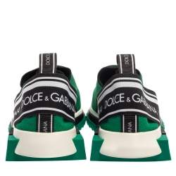 Pre Owned حذاء رياضي دولتشي أند غابانا سورينتو قماش تريكو أخضر مقاس 41