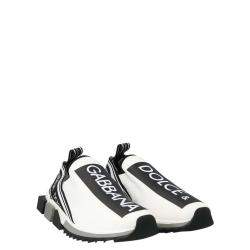 Pre Owned Dolce & Gabbana White Sorrento Sneakers Size EU 39.5