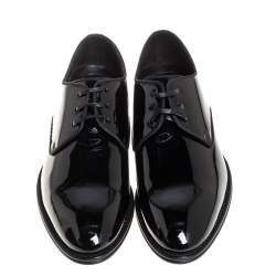 Pre Owned حذاء ديربي دولتشي أند غابانا جلد لامع أسود مقاس 41