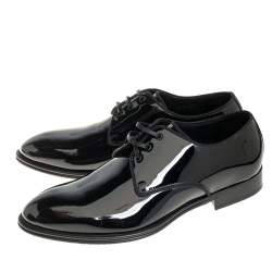 Pre Owned حذاء ديربي دولتشي أند غابانا جلد لامع أسود مقاس 41