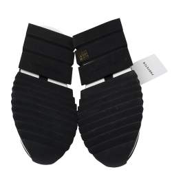 مملوكة مسبقًا Dolce & Gabbana Black Knit Fabric Sorrento Slip On Sneakers Size 41.5