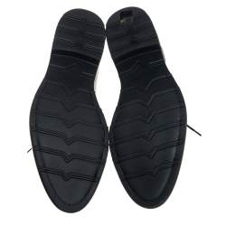 Pre Owned Dolce & Gabbana Black Leather Lace Up Derby Size 45