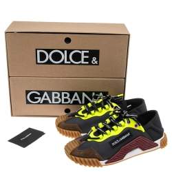 مملوكة مسبقًا Dolce & Gabbana Multicolor Canvas And Fabric NS1 Slip on Sneakers Size  43.5