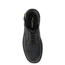 Dolce & Gabbana Black Cowhide Bernini Slip-On Shoes Size IT 41