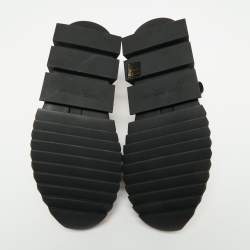 مملوكة مسبقًا حذاء رياضي دولتشي آند غابانا سورينتو قماش أحمر / أسود بعنق مرتفع مقاس 42