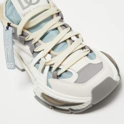 Pre Owned Dolce & Gabbana Multicolor  Leather And Nylon Airmaster Lace Up Sneakers Size 42