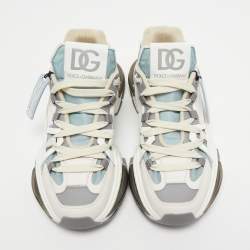 Pre Owned Dolce & Gabbana Multicolor  Leather And Nylon Airmaster Lace Up Sneakers Size 42