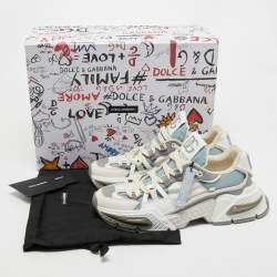 Pre Owned Dolce & Gabbana Multicolor  Leather And Nylon Airmaster Lace Up Sneakers Size 42