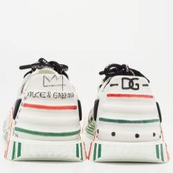 Dolce & Gabbana Multicolor Canvas Graffiti Print Ns1 Low Top Sneakers Size 40