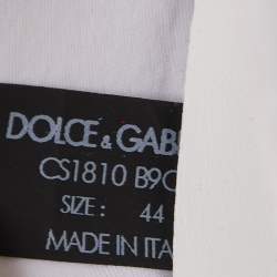 Pre Owned Dolce & Gabbana Multicolor Canvas and Fabric Graffti Print NS1 Low Top Sneakers Size 44