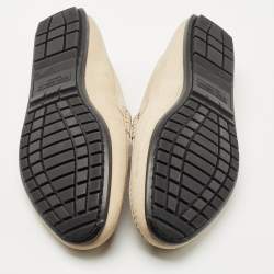 Pre Owned Dolce & Gabbana Brown Nubuck Leather Slip On Loafers Size 43