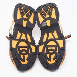 Pre Owned Dolce & Gabbana Tricolor Nylon and Leather Airmaster Low Top Sneakers Size 47