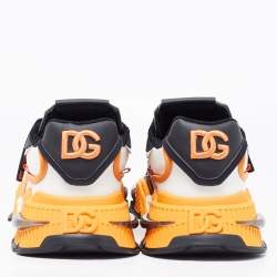 Pre Owned Dolce & Gabbana Tricolor Nylon and Leather Airmaster Low Top Sneakers Size 47