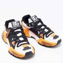 Pre Owned Dolce & Gabbana Tricolor Nylon and Leather Airmaster Low Top Sneakers Size 47