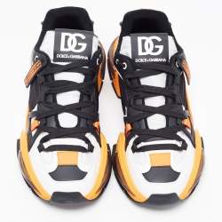 Pre Owned Dolce & Gabbana Tricolor Nylon and Leather Airmaster Low Top Sneakers Size 47