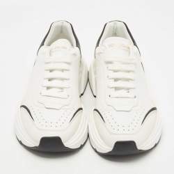 مملوكة مسبقًا Dolce & Gabbana White Leather Miami Logo Low Top Sneakers Size 41