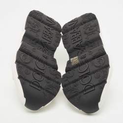 مملوكة مسبقًا Dolce & Gabbana White Leather Miami Logo Low Top Sneakers Size 41