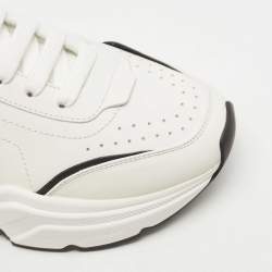 مملوكة مسبقًا Dolce & Gabbana White Leather Miami Logo Low Top Sneakers Size 41