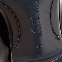 مملوكة مسبقًا Dolce & Gabbana Black Patent Leather Derby Size 40.5