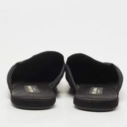 Dolce & Gabbana Black Velvet Slip On Mules Size 42 