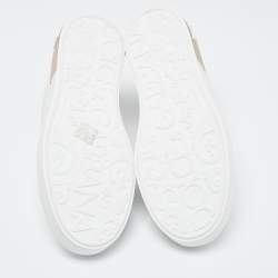 Pre Owned Dolce & Gabbana White  Leather Portofino Low Top Sneakers Size 40