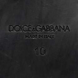 Pre Owned Dolce & Gabbana Teal Leather Genova Loafers Size 44