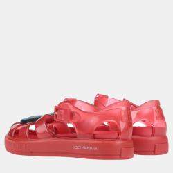 Dolce & Gabbana Red PVC Sandals 30