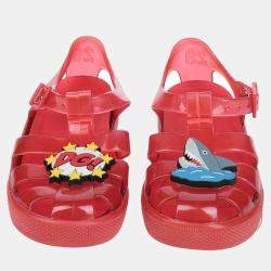 Dolce & Gabbana Red PVC Sandals 30