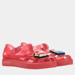 Dolce & Gabbana Red PVC Sandals 30