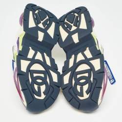 Pre Owned Dolce & Gabbana Multicolor Nylon and Suede Airmaster Sneakers Size 39