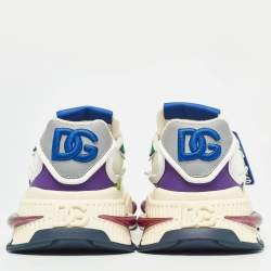 Pre Owned Dolce & Gabbana Multicolor Nylon and Suede Airmaster Sneakers Size 39