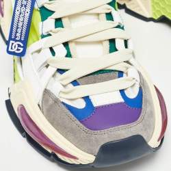 Pre Owned Dolce & Gabbana Multicolor Nylon and Suede Airmaster Sneakers Size 39