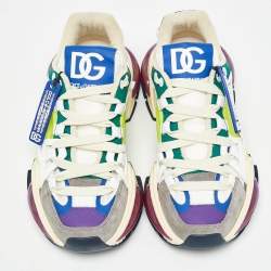 Pre Owned Dolce & Gabbana Multicolor Nylon and Suede Airmaster Sneakers Size 39